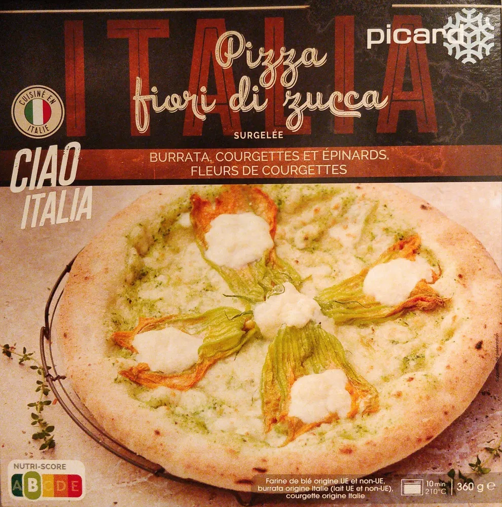 Pizza fiori di zucca