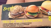Trio de mini sandwichs