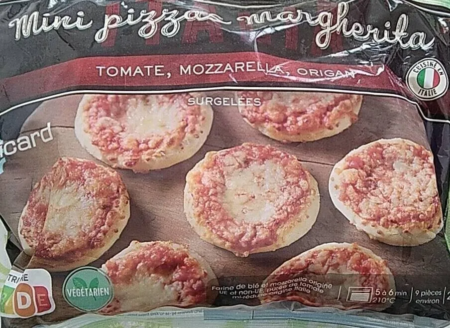 Mini pizzas margherita