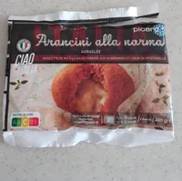 Arancini alla norma SURGELÉE BOULETTE DE RIZ À LA SAUCE TOMATE, AUX AUBERGINES ET CŒUR DE MOZZARELLA