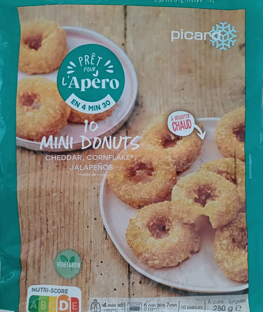 Mini donuts cheddar, cornflake, jalapenos