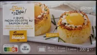 2 œufs façon cocotte au saumon fumé