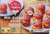 9 mini burgers roses