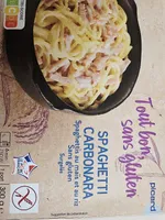 Spaghetti carbonara au maïs et au riz, sans gluten