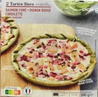 Tartes fines inedites saumon fumé oignon rouge