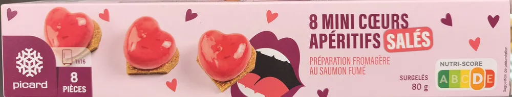 Mini coeurs apéritifs salés