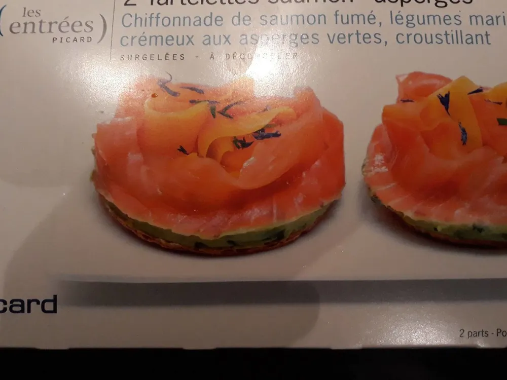 2 Tartelettes Saumon-Asperges