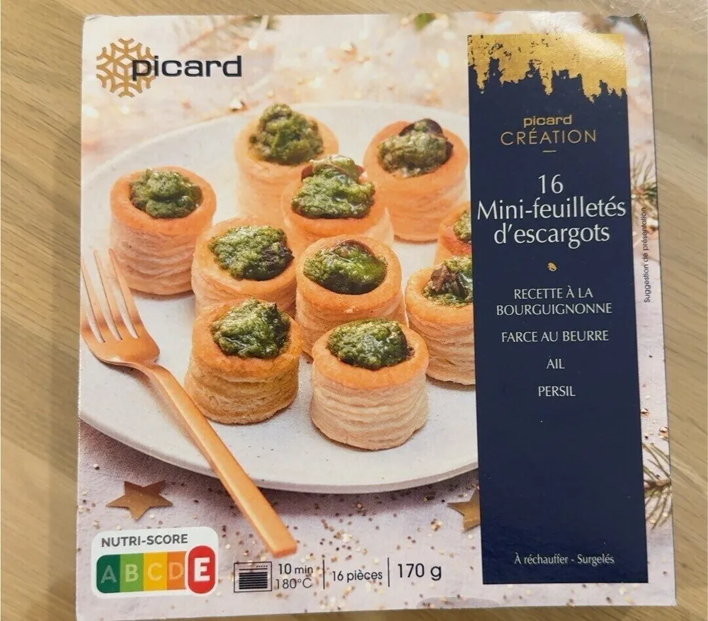 Mini feuilletés d'escargot