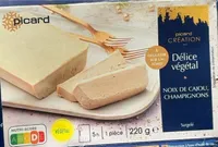 Délice végétal, noix de cajou, champignons