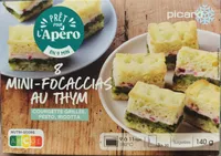 Mini focaccias au thym