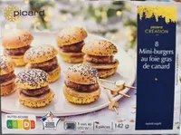 8 mini-burgers au foie gras de canard