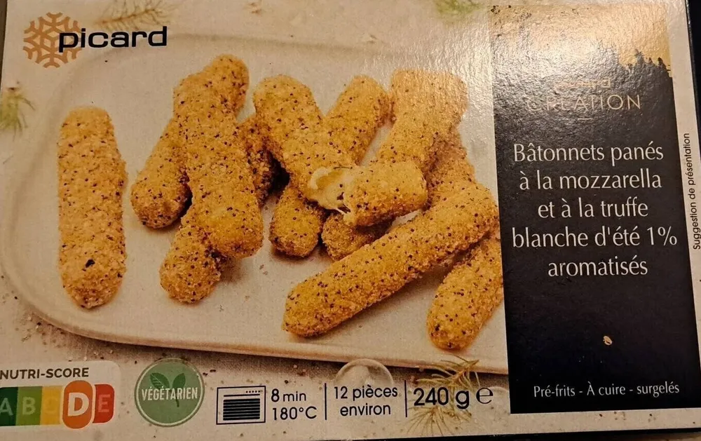 Bâtonnets panés à la mozzarella à la truffe Blanche d'été