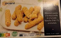Bâtonnets panés à la mozzarella à la truffe Blanche d'été