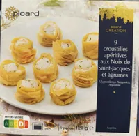 9 Croustilles apéritives aux noix de Saint-Jacques, agrumes.