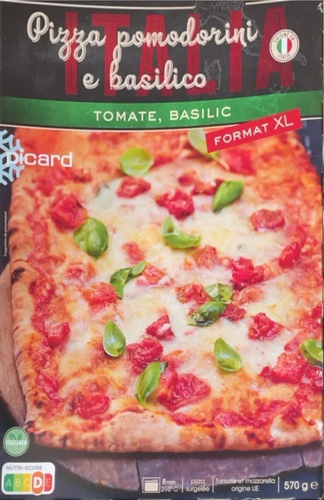 Pizza pomodori e basilico