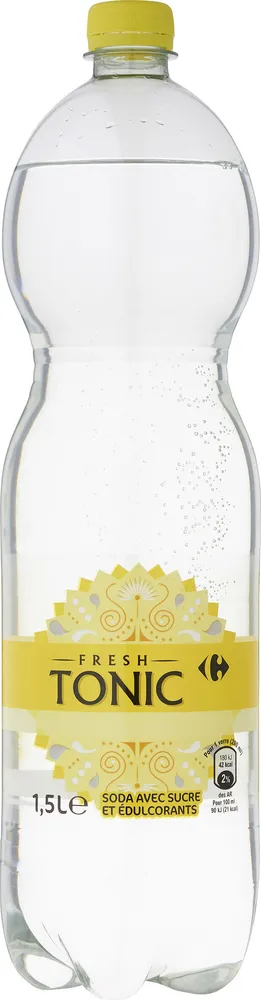 Fresh Tonic Soda avec sucre et édulcolorants