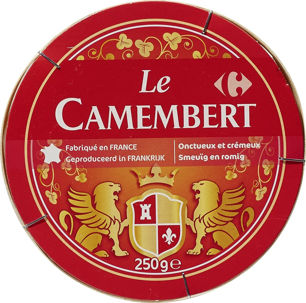 Le Camembert - Fromage à patte molle au lait pasteurisé