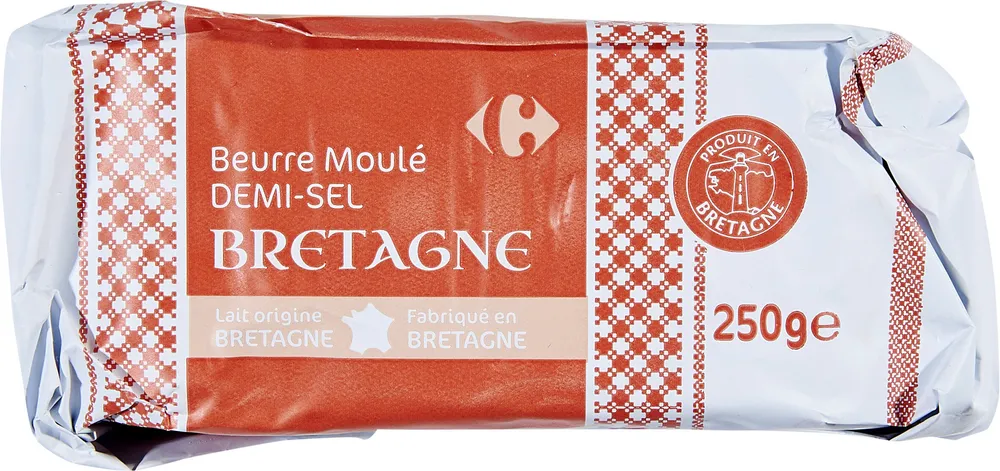 BEURRE MOULÉ DE Bretagne Demi sel