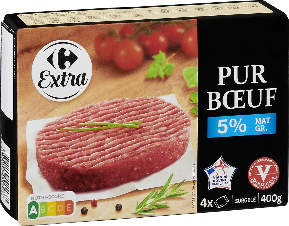 Steacks hachés le Pur Boeuf