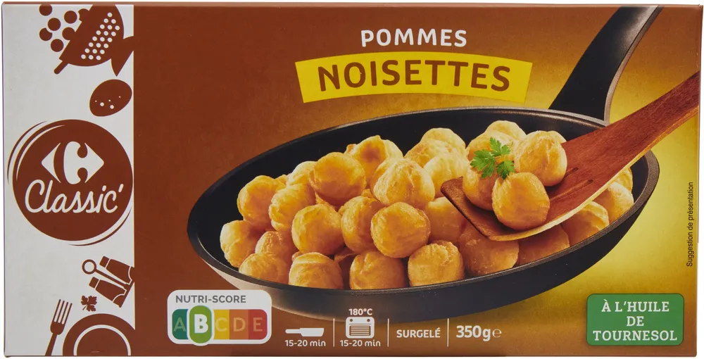 Pommes noisettes