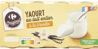 Yaourt saveur vanille