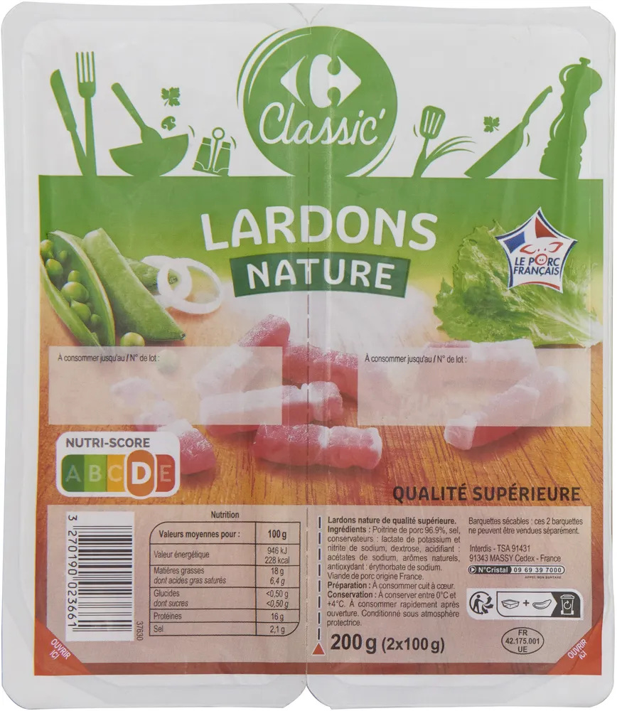 Lardons Nature