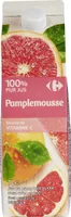 Pamplemousse 100% pur jus Jus de pamplemousse rose avec pulpe. Flash pasteurisé. Réfrigéré.
