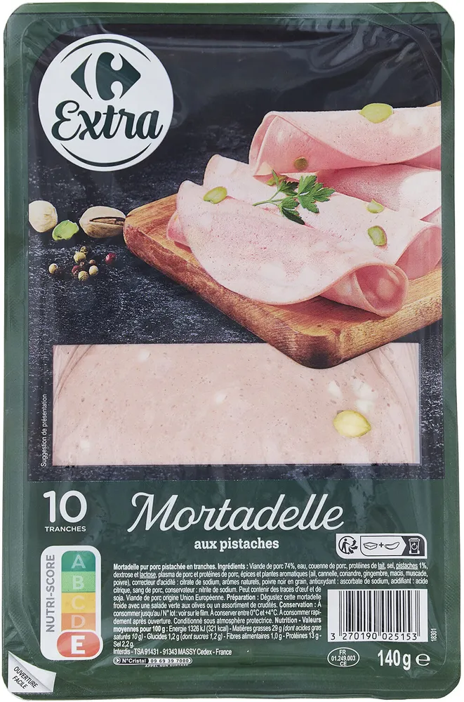 Mortadelle aux pistaches