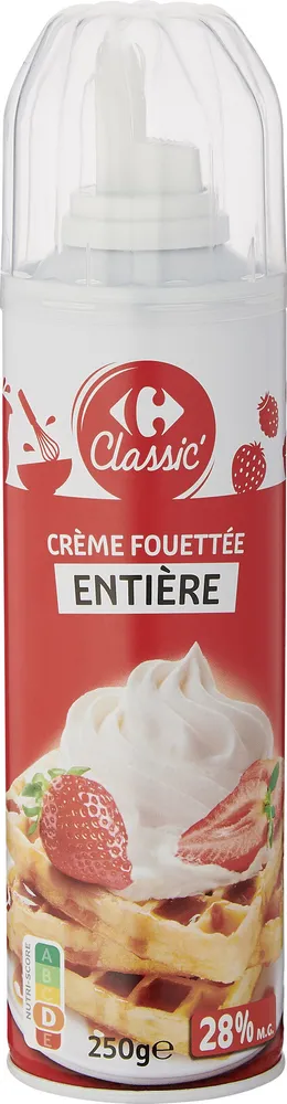 Crème fouettée entière
