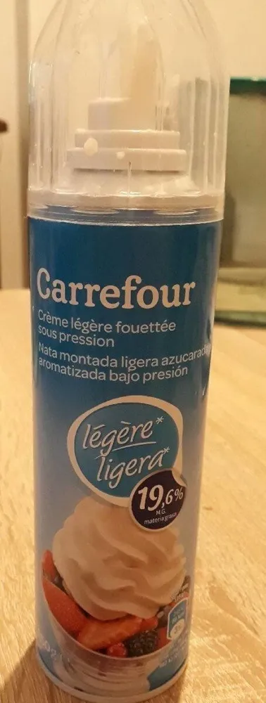 Nata montada azucarada ligera