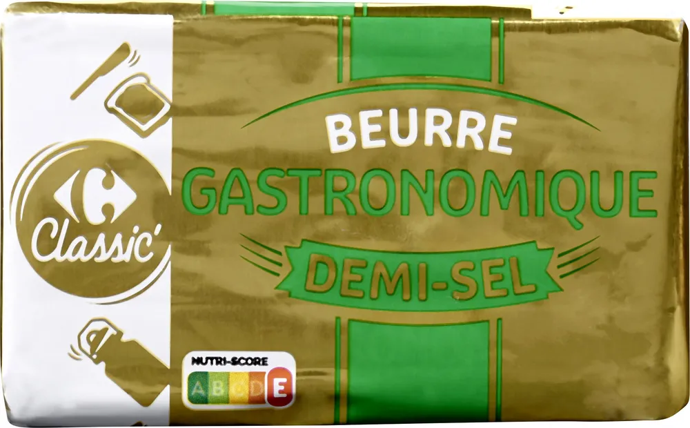 Beurre gastronomique demi-sel