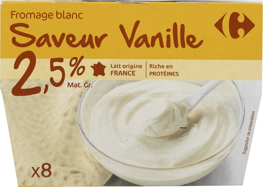 Fromage blanc Saveur Vanille