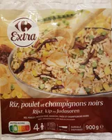 Riz, poulet et champignons noirs