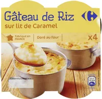 Gâteau de riz sur lit de caramel