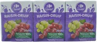Raisin, Jus à base de concentré