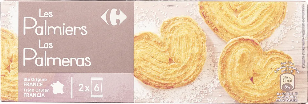 Palmiers Croustillants et feuilletés