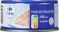 THON EN TRANCHES Albacore AU NATUREL