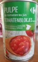 Pulpe de tomates pelées en dés au jus