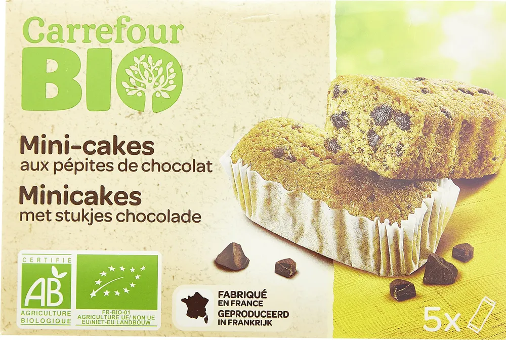 Minicakes aux pépites de chocolat