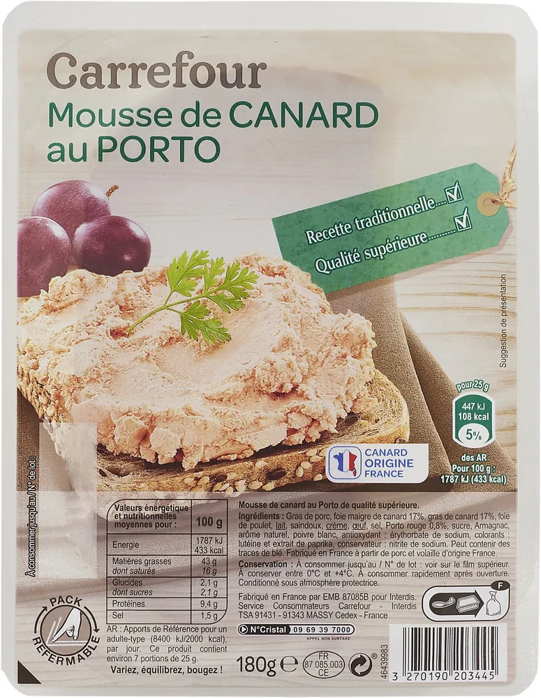 Mousse de Canard Au Porto