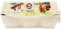 6 œufs frais de poules élevées en Plein air