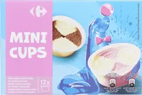 Mini Cups Vanille Fraise Vanille Saveur Chocolat