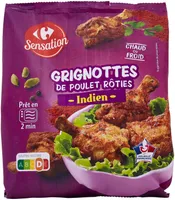 Grignottes de poulet rôti -Indien