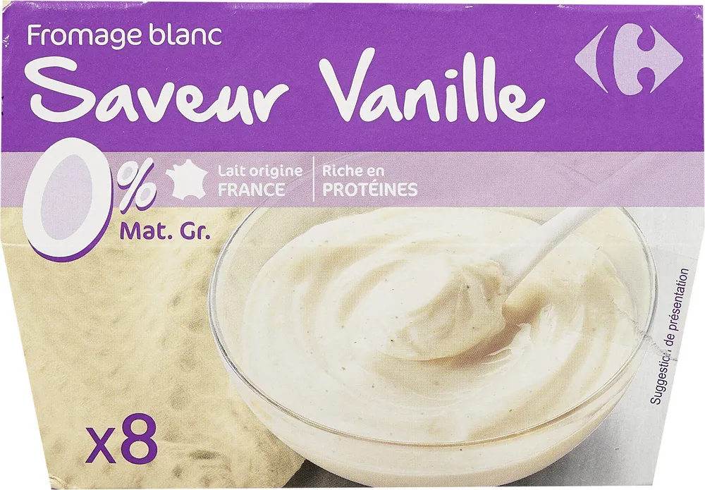 Fromage blanc Saveur Vanille
