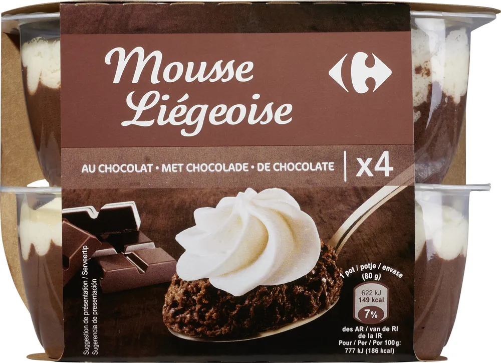Mousse Liégeoise CHOCOLAT