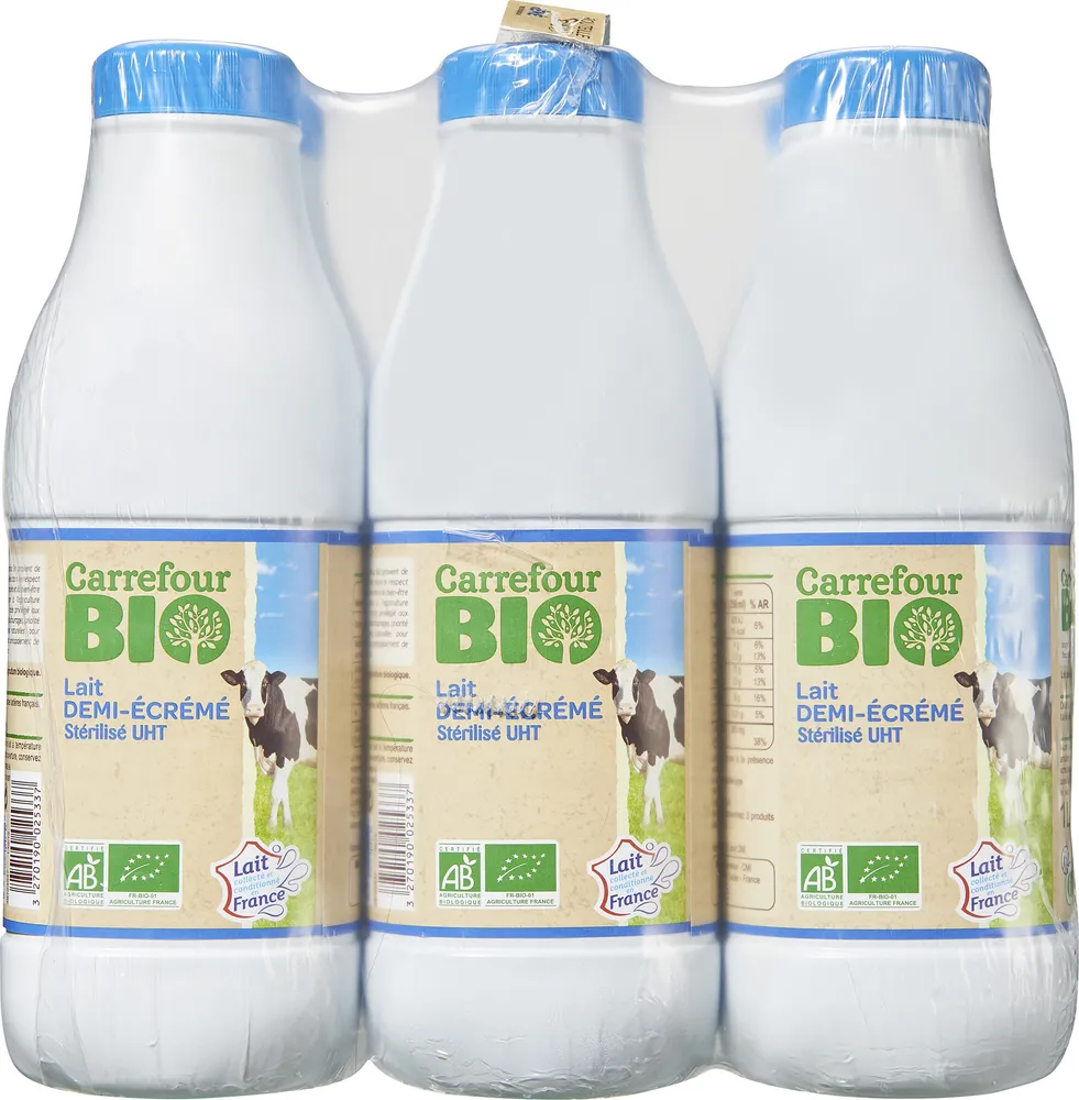 Lait Bio Demi-Écrémé