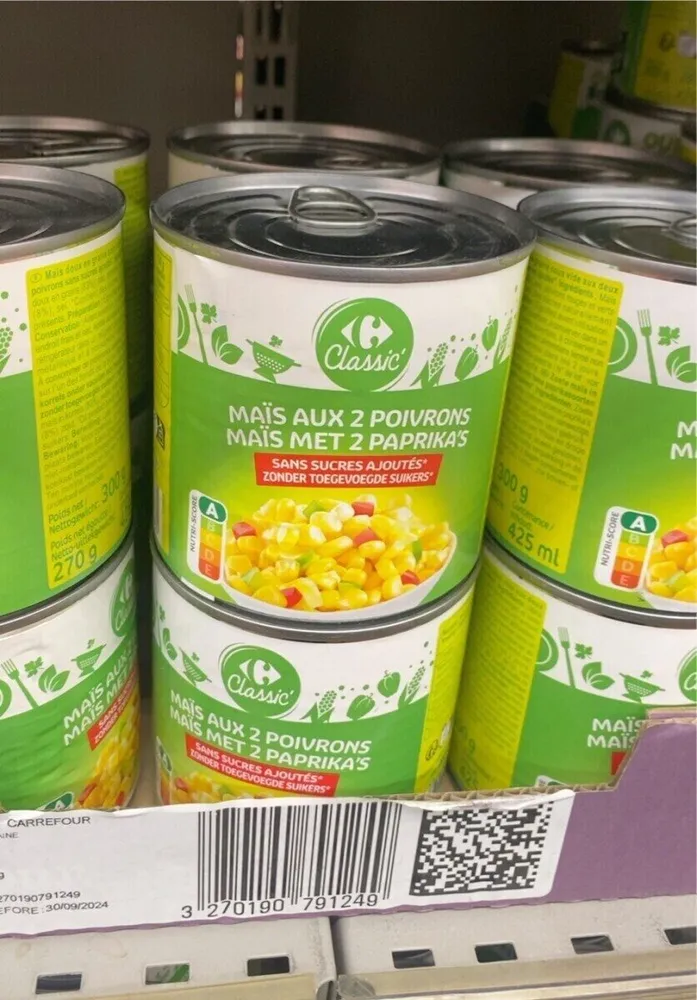 Mais aux 2 poivrons