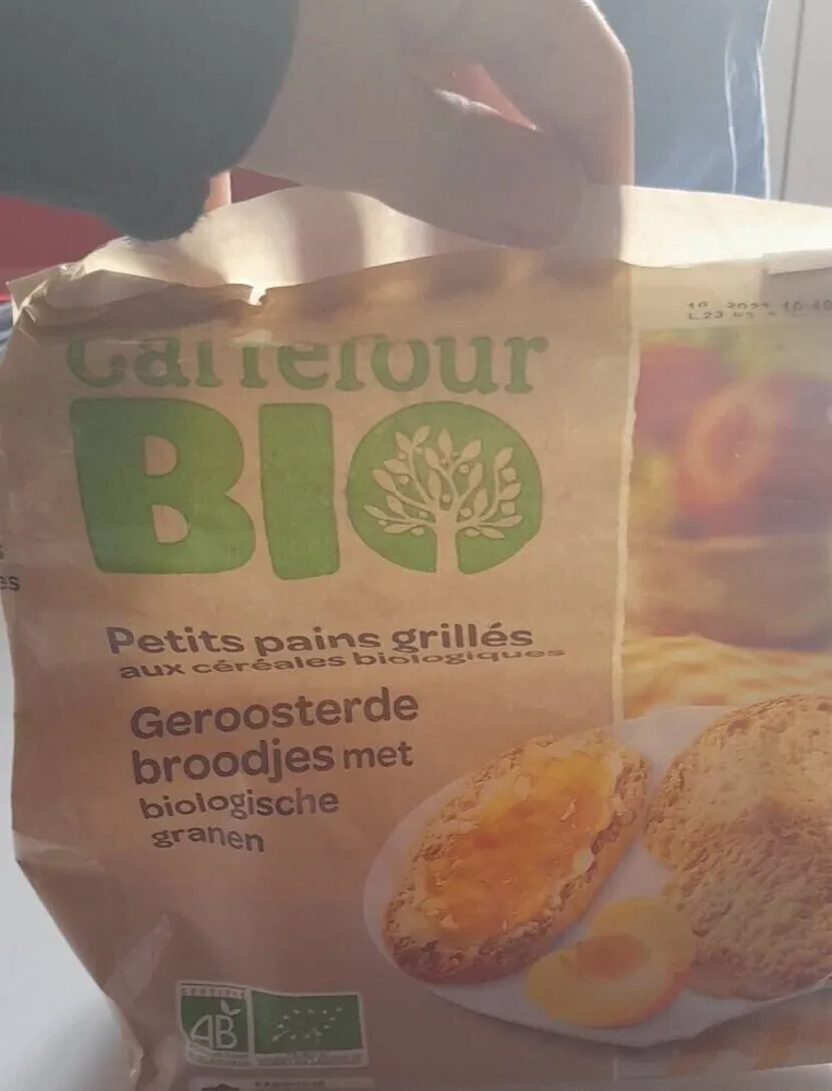 Petits pains grillés aux céréales biologiques