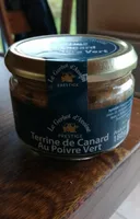 Terrine de canard poivre vert