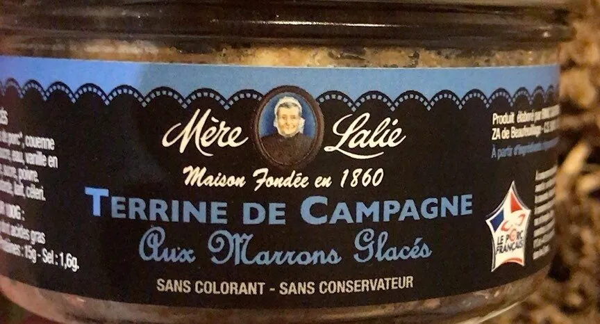 Terrine de campagne aux marrons glacés